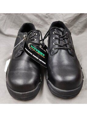 HyTest Opanka K10150 Men's 13M Leather Steel Toe Oxford Safety Work Shoes NWOB